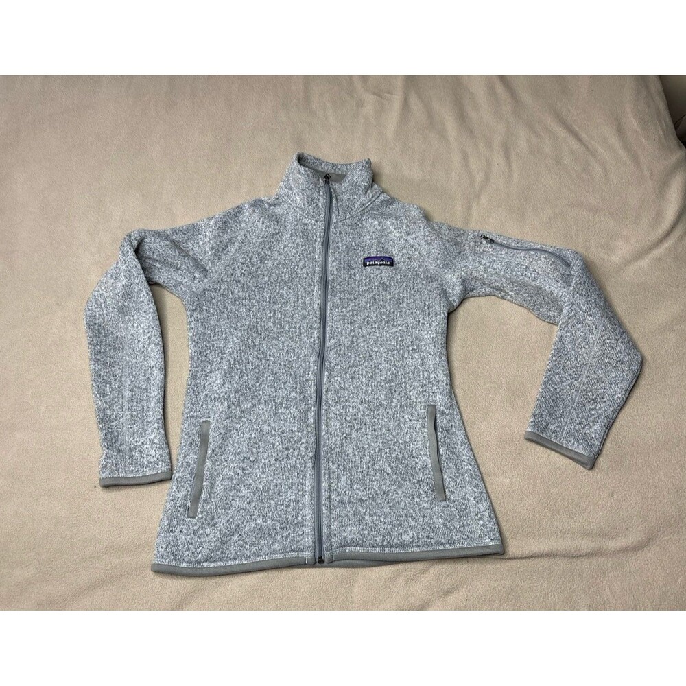 Patagonia Better Sweater Gray Full Zip Fleece Jacket Outdoor Hiking Womens XS